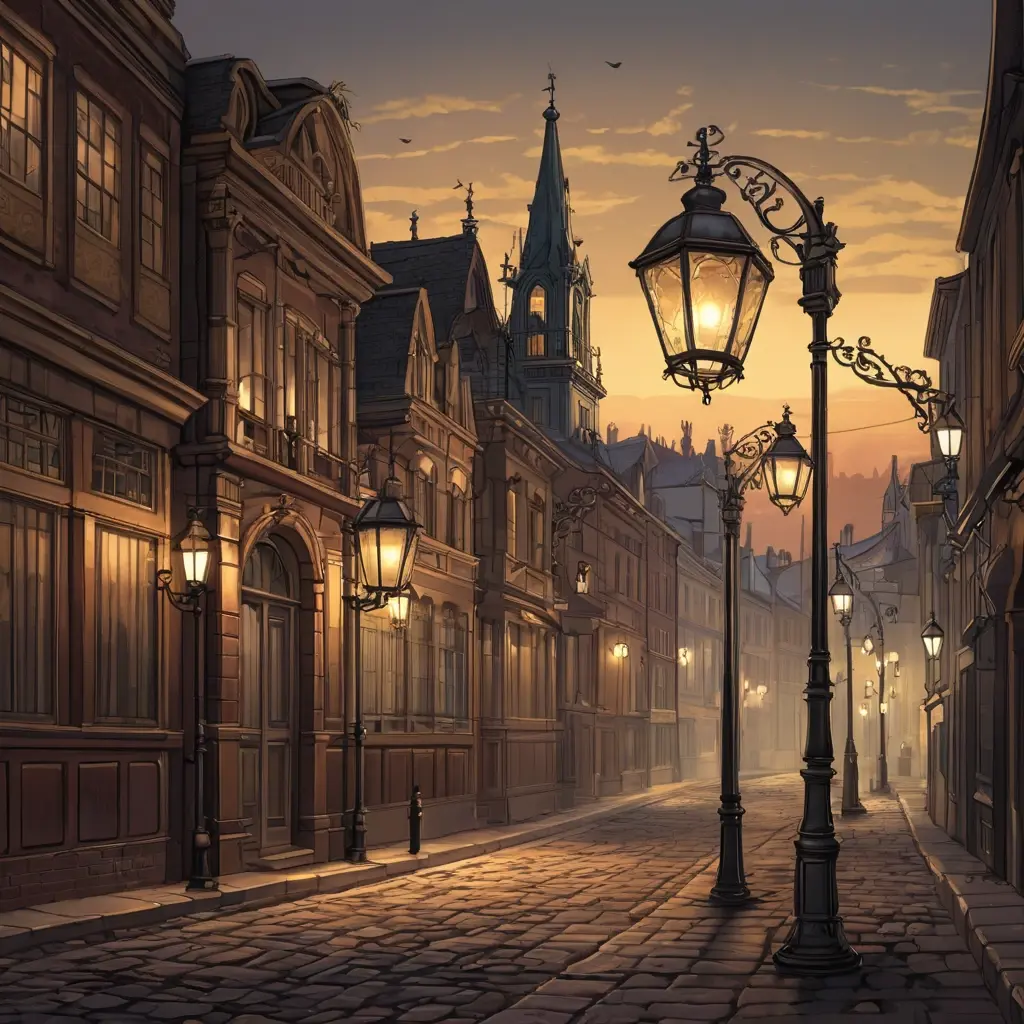 Восстановление фонарей и уличного освещения атмосфера прошлого города